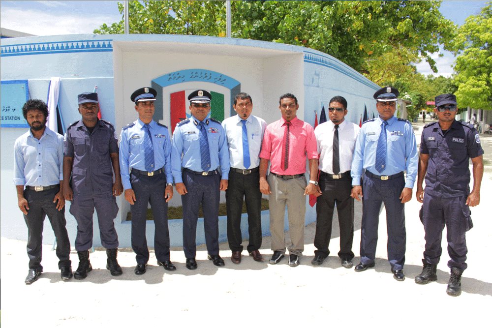 މާވަށު ފުލުހުންގެ ޢިމާރާތް ހުޅުވުމުގެ ރަސްމިއްޔާތުގެ ތެރެއިން - ފޮޓޯ :ޕޮލިސް.އެމްވީ