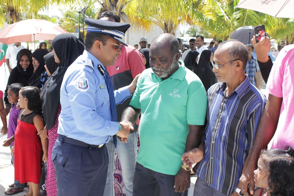 މާވަށު ފުލުހުންގެ ޢިމާރާތް ހުޅުވުމުގެ ރަސްމިއްޔާތުގެ ތެރެއިން - ފޮޓޯ :ޕޮލިސް.އެމްވީ