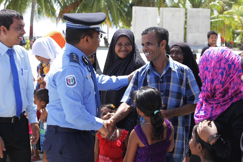 މާވަށު ފުލުހުންގެ ޢިމާރާތް ހުޅުވުމުގެ ރަސްމިއްޔާތުގެ ތެރެއިން - ފޮޓޯ :ޕޮލިސް.އެމްވީ