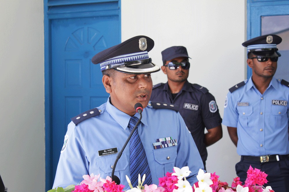 މާވަށު ފުލުހުންގެ ޢިމާރާތް ހުޅުވުމުގެ ރަސްމިއްޔާތުގެ ތެރެއިން - ފޮޓޯ :ޕޮލިސް.އެމްވީ