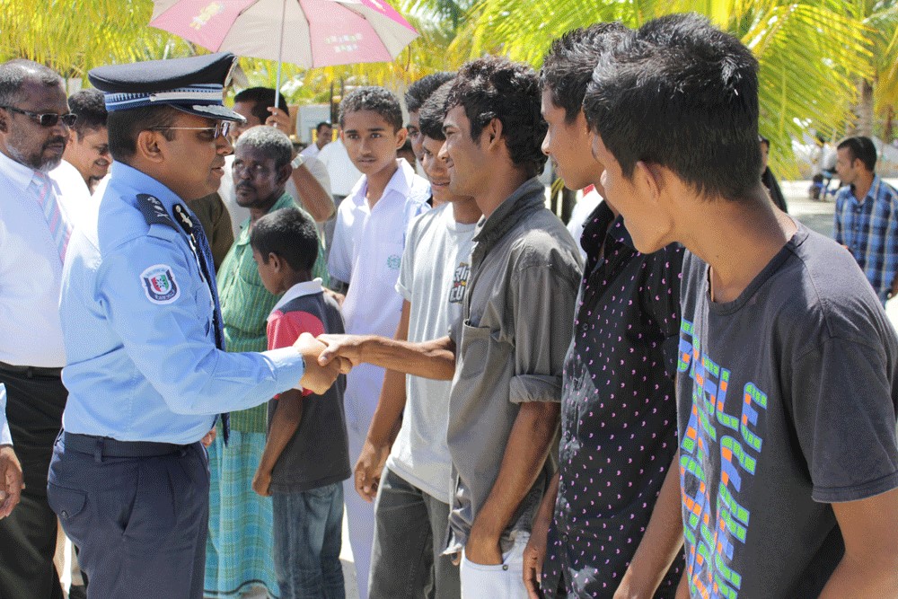 މާވަށު ފުލުހުންގެ ޢިމާރާތް ހުޅުވުމުގެ ރަސްމިއްޔާތުގެ ތެރެއިން - ފޮޓޯ :ޕޮލިސް.އެމްވީ
