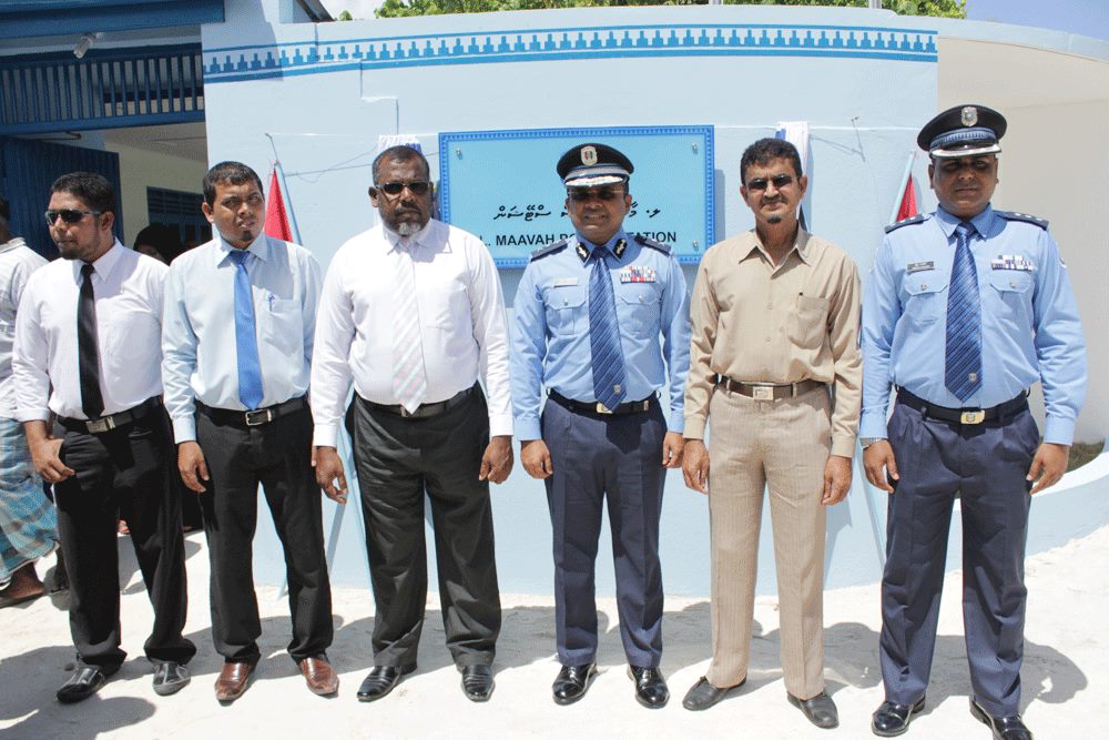 މާވަށު ފުލުހުންގެ ޢިމާރާތް ހުޅުވުމުގެ ރަސްމިއްޔާތުގެ ތެރެއިން - ފޮޓޯ :ޕޮލިސް.އެމްވީ