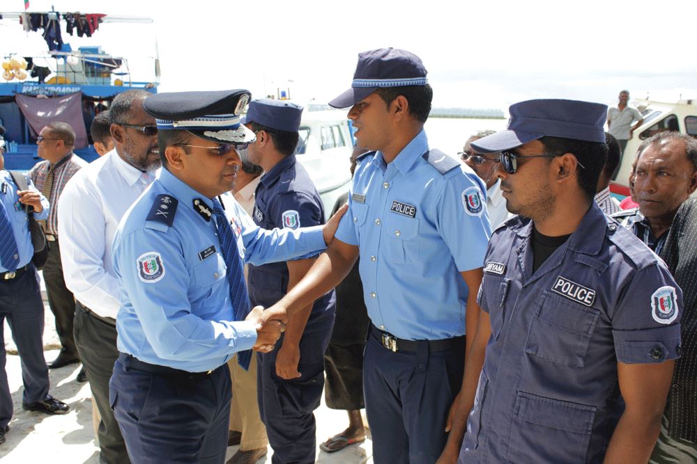 މާވަށު ފުލުހުންގެ ޢިމާރާތް ހުޅުވުމުގެ ރަސްމިއްޔާތުގެ ތެރެއިން - ފޮޓޯ :ޕޮލިސް.އެމްވީ