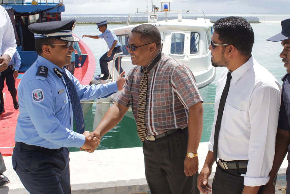 މާވަށު ފުލުހުންގެ ޢިމާރާތް ހުޅުވުމުގެ ރަސްމިއްޔާތުގެ ތެރެއިން - ފޮޓޯ :ޕޮލިސް.އެމްވީ